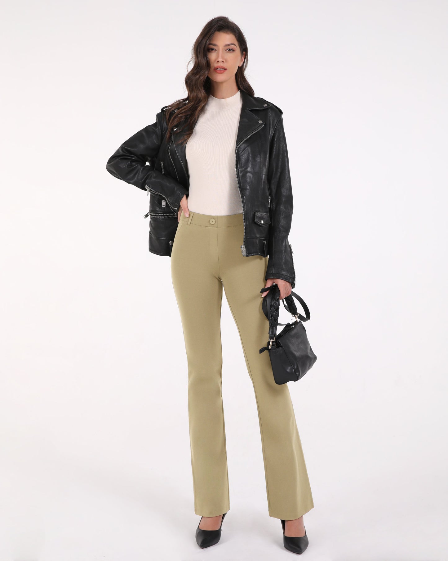 29" Business Casual Flare Work Pants