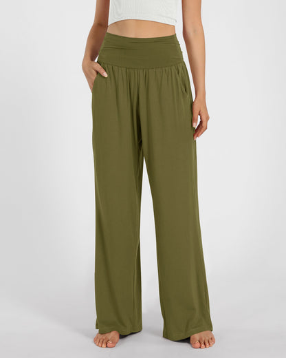 Wide Leg Lounge Pants with Pockets