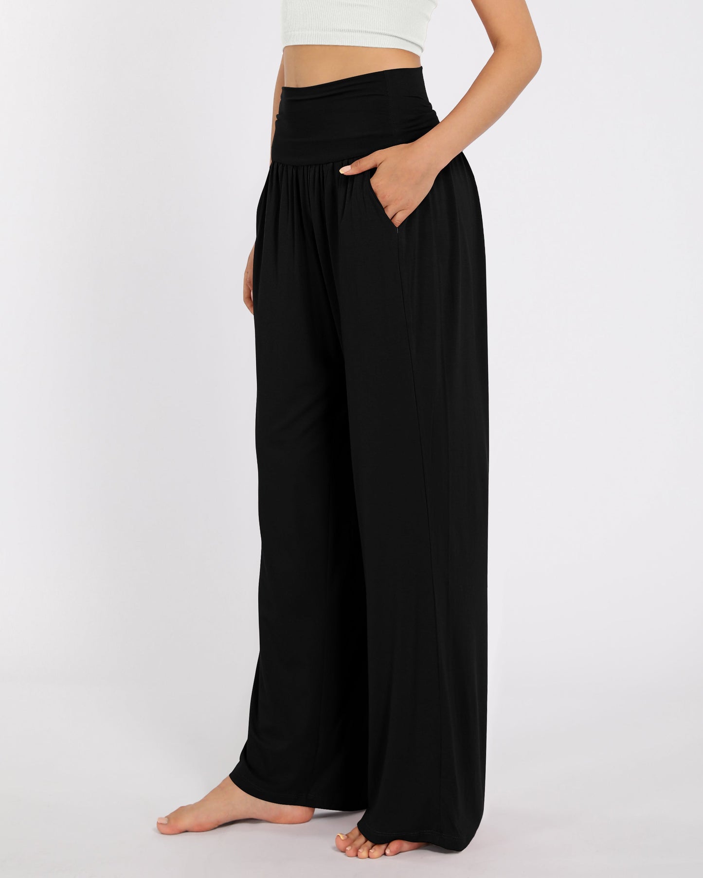 Wide Leg Lounge Pants with Pockets