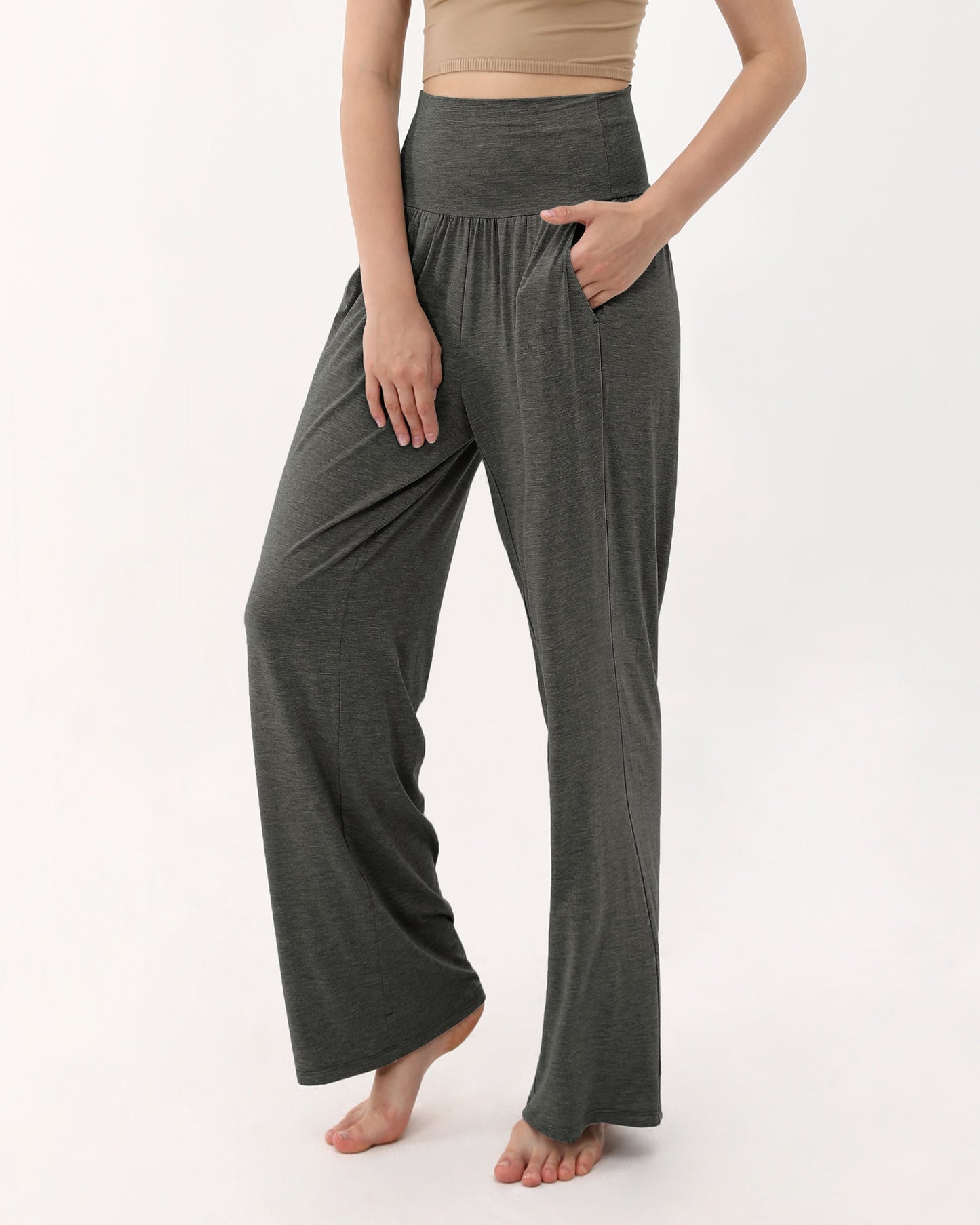 Wide Leg Lounge Pants with Pockets