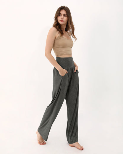 Wide Leg Lounge Pants with Pockets