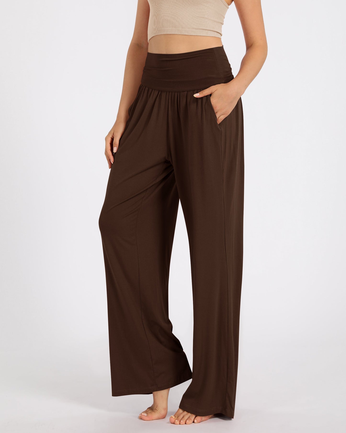 Wide Leg Lounge Pants with Pockets