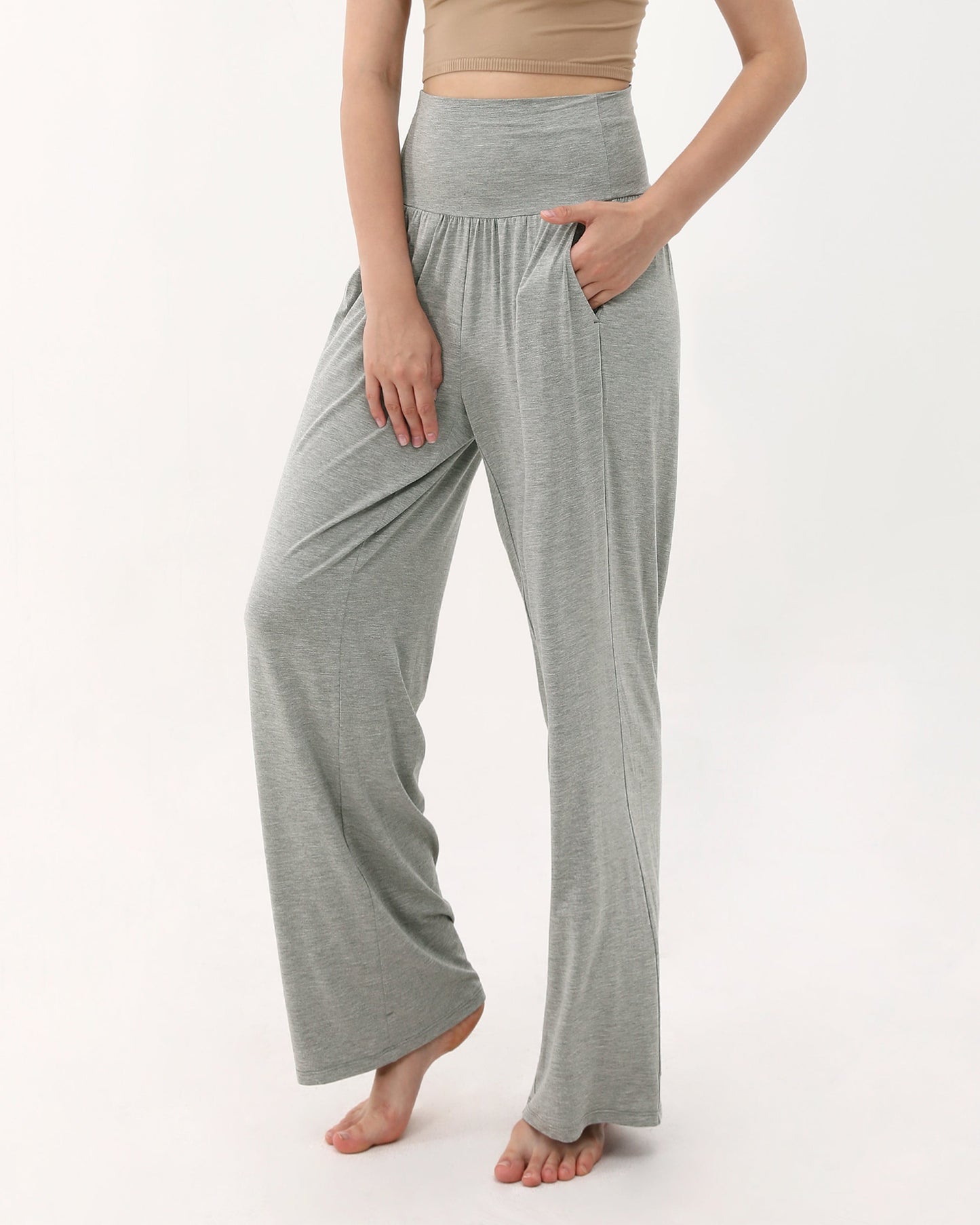 Wide Leg Lounge Pants with Pockets