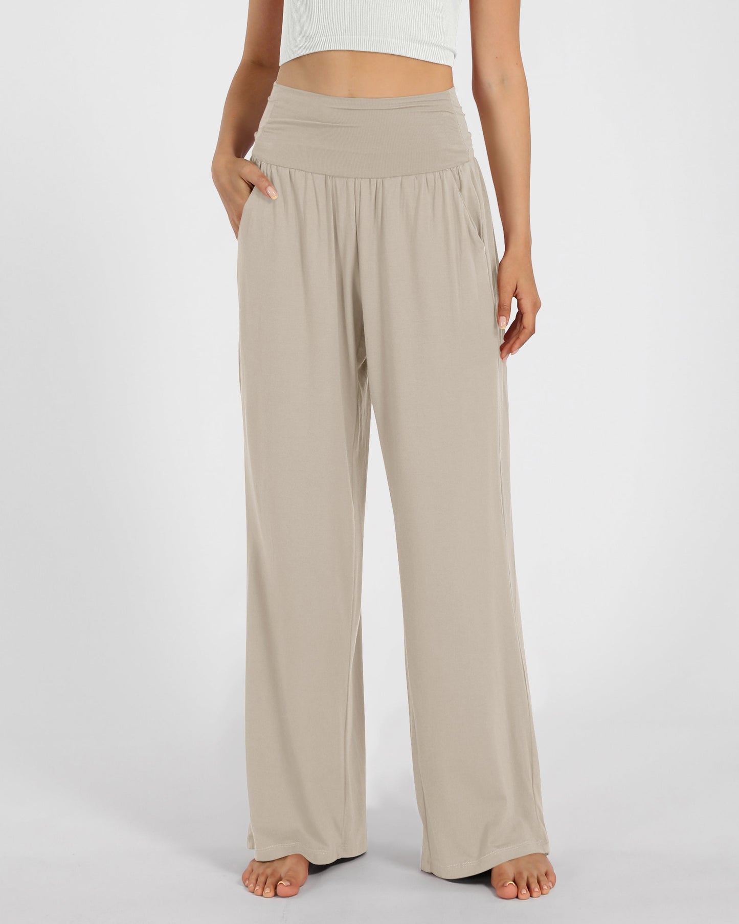 Wide Leg Lounge Pants with Pockets