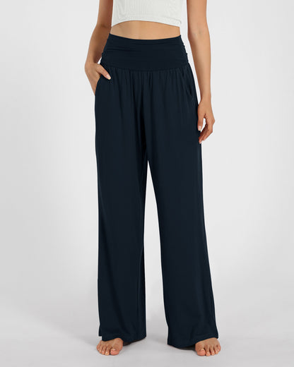 Wide Leg Lounge Pants with Pockets