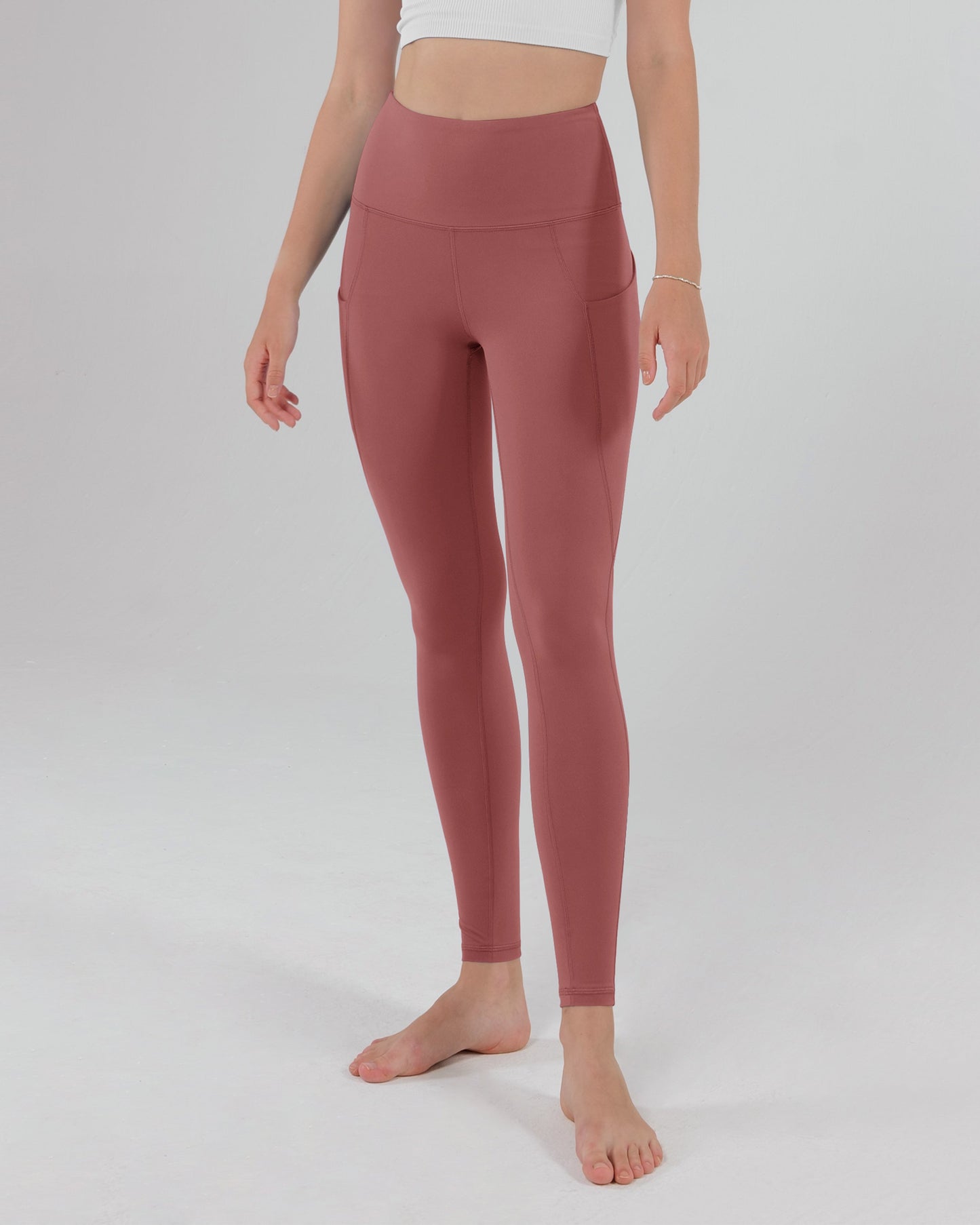 28" High Waisted Yoga Leggings with Pockets