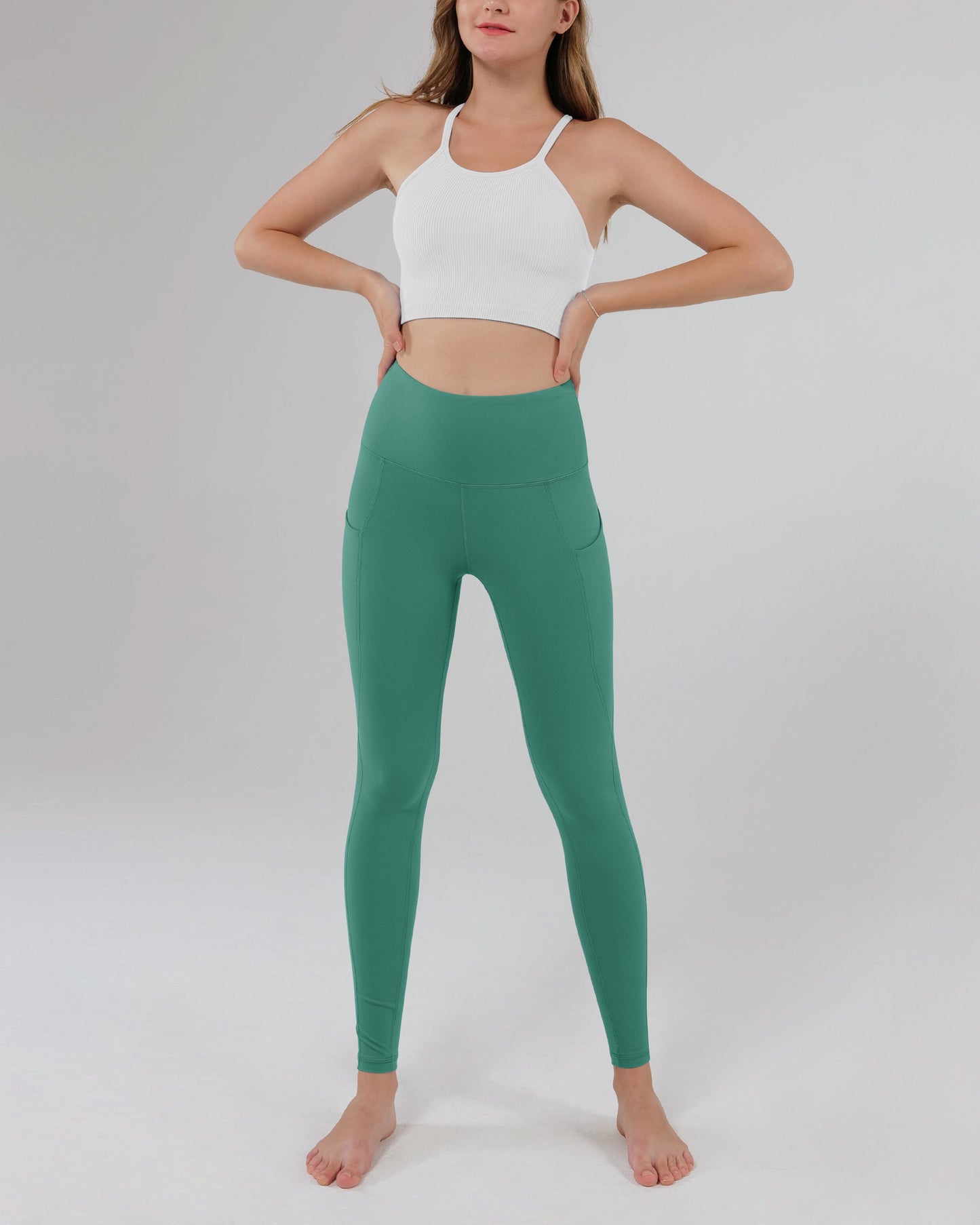 28" High Waisted Yoga Leggings with Pockets