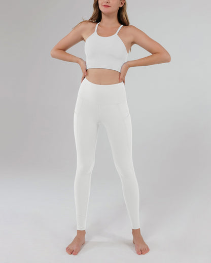 28" High Waisted Yoga Leggings with Pockets